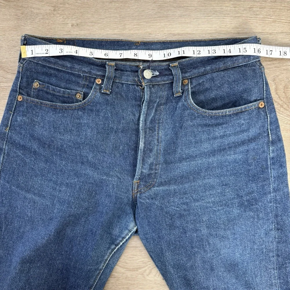 Vintage 80s Levis 501 0000 XX Jeans Made in USA Button 524 Denim Actual 32x26.5